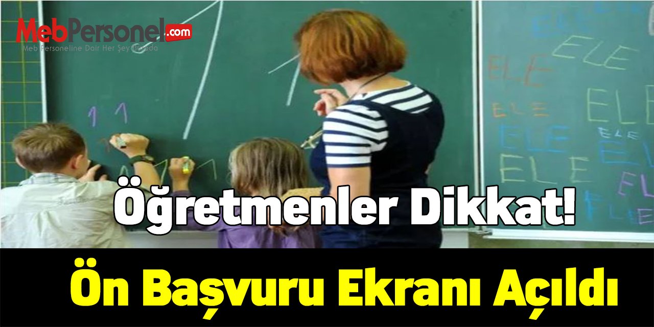 Öğretmenler için Emeklilik Ön Başvurusu Ekranı açıldı