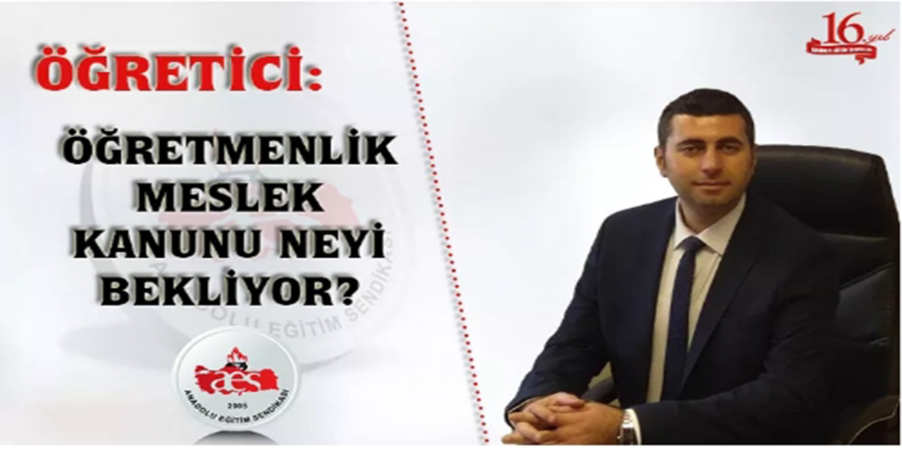 ÖĞRETİCİ: ÖĞRETMENLİK MESLEK KANUNU NEYİ BEKLİYOR?
