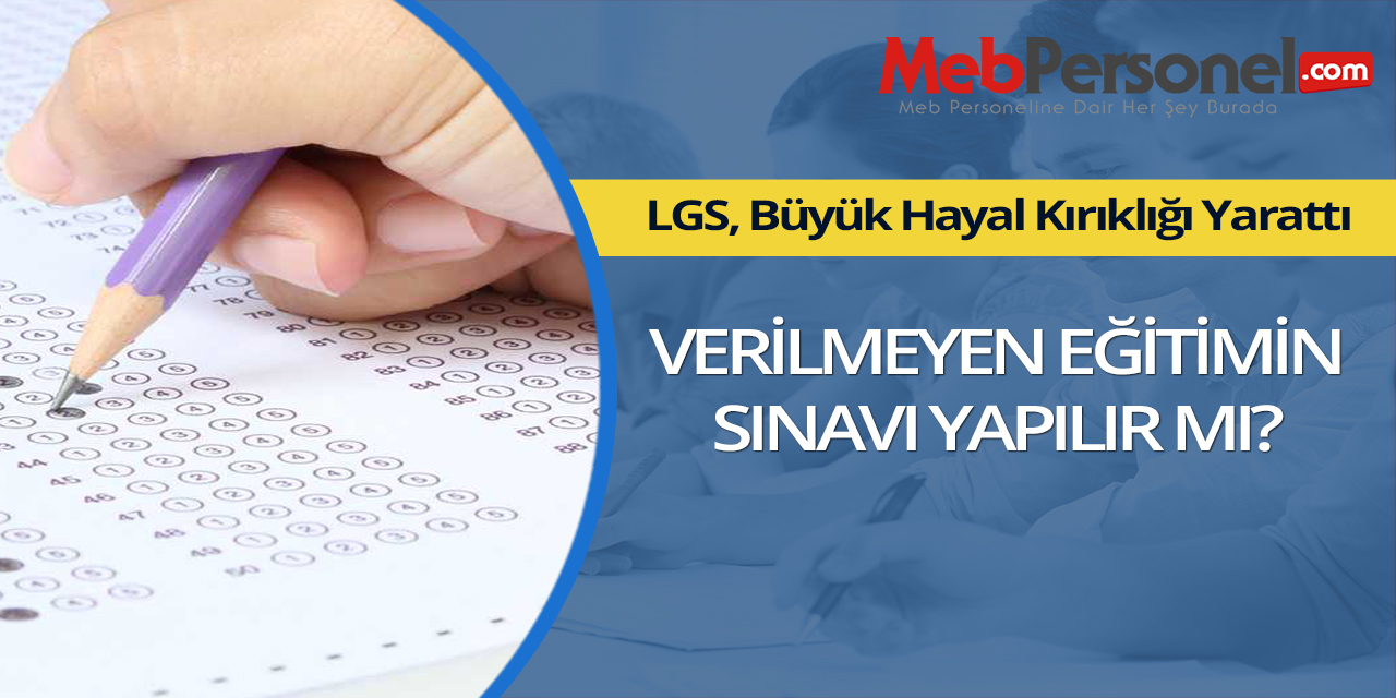 Verilmeyen Eğitimin Sınavı Yapılır mı?