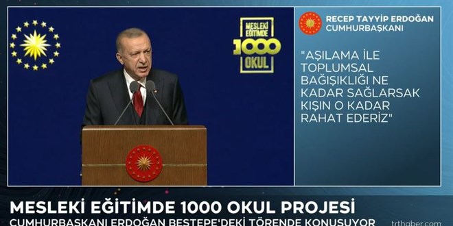 Erdoğan'dan 'yüz yüze eğitim' açıklaması: Başarıyla devam ediyor