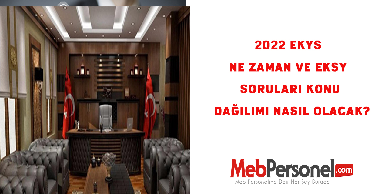 EKYS Konu Dağılımı  Güncel(Meb Müdür Müdür Yardımcılığı)