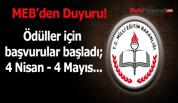 MEB Eğitim ve Öğretimde Yenilikçilik Ödülleri Başvuruları