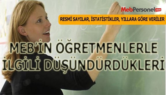 MEB'in öğretmenlerle ilgili düşündürdükleri
