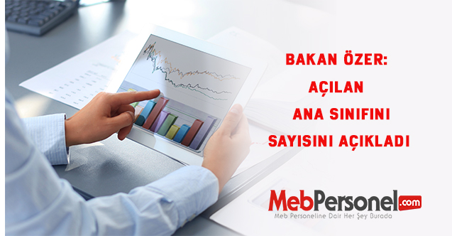 Bakan Özer: Yeni açılan ana sınıfı sayısını açıkladı.