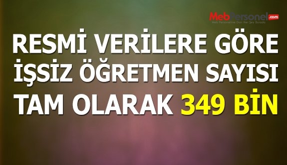 Atanmayı bekleyen öğretmen sayısı 350 bine ulaştı