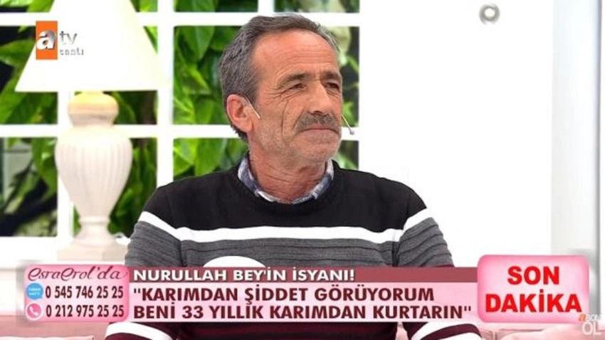33 yıllık karısından şiddet gördüğünü söyleyen adam, Esra Erol'dan yardım istedi: Ne olur beni kurtarın