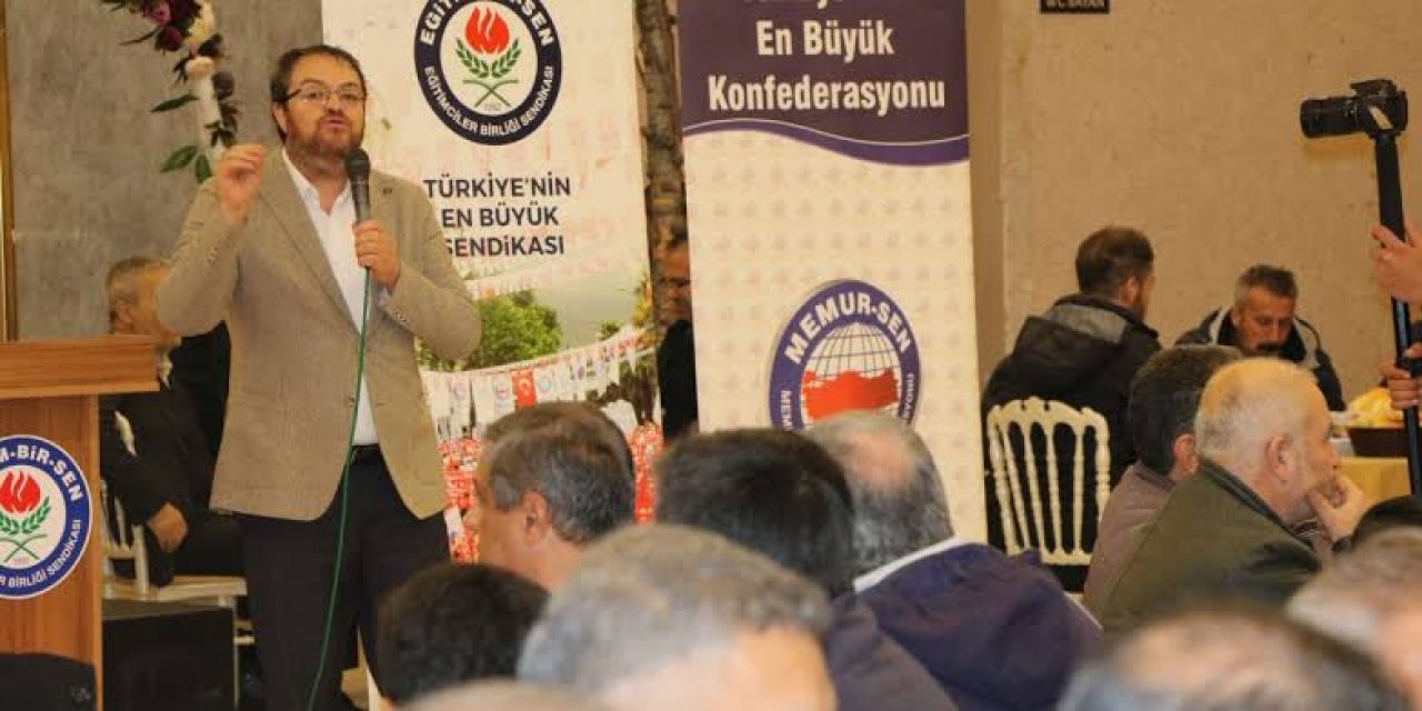 Ebs Şube Başkanı Mehmet Uca:"Yusuf Tekin'i hazmedemeyen zavallı sözde sanatçılar."