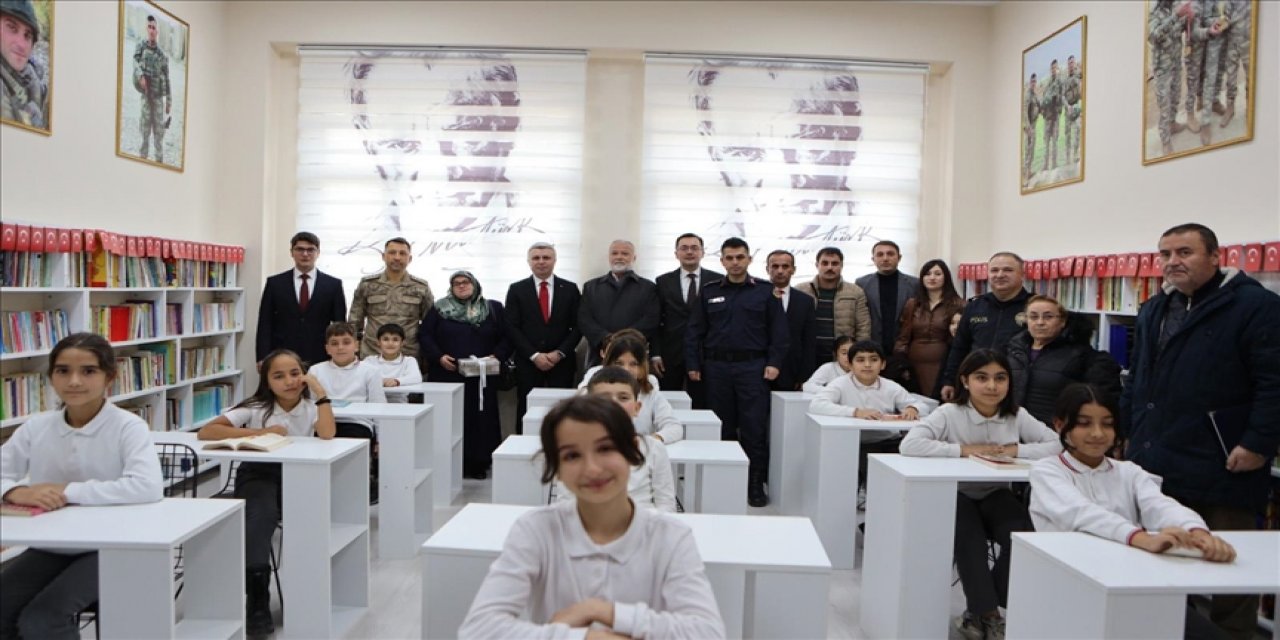 Şehit Uzman Çavuş Sancak'ın ismi Karabük'te köy okulundaki kütüphanede yaşatılacak