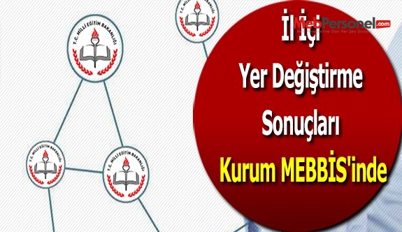 İl İçi Yer Değiştirme Sonuçları Kurum MEBBİS'inde