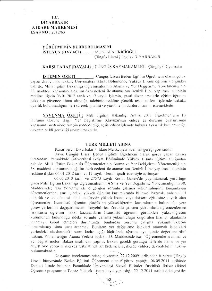 Şubat Özür Grubu Mağdurları Davaları Kazanmaya Başladı