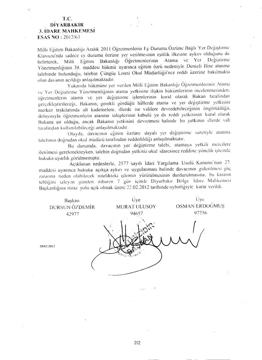 Şubat Özür Grubu Mağdurları Davaları Kazanmaya Başladı