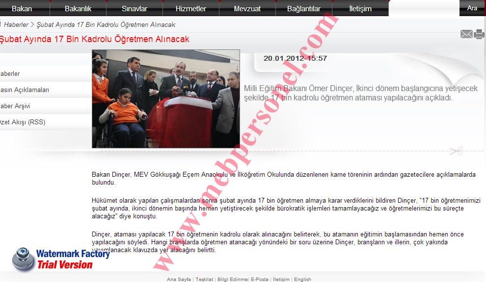 Her Yıl Şubat Ayında Atama Yapıldı