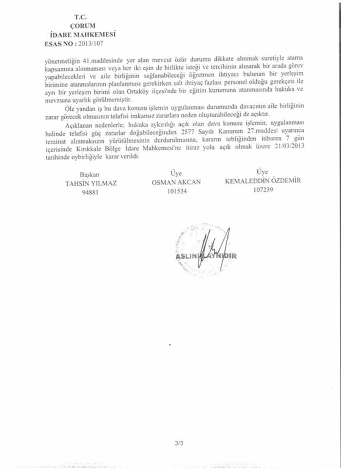 Norm Fazla Atamalarında Özür Engeli