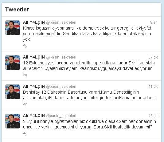EBS Sivil İtaatsizliğe Devam Edecek‏