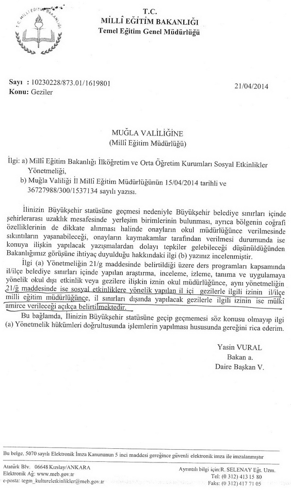 MEB İlköğretim Ve Orta Öğretim Kurumları Sosyal Etkinlikler Yönetmeliği