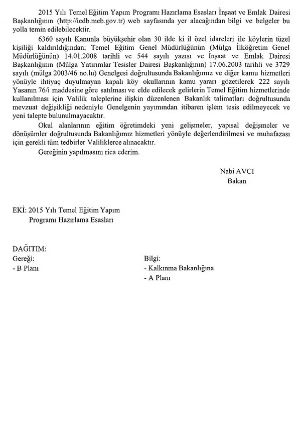 MEB'den 2 Yeni Genelge