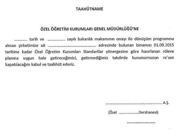 MEB'den özel okulda dönüşen dershaneler genelgesi