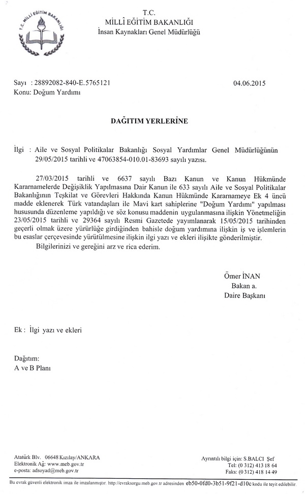 Kamuda doğum yardımı nasıl ödenecek?