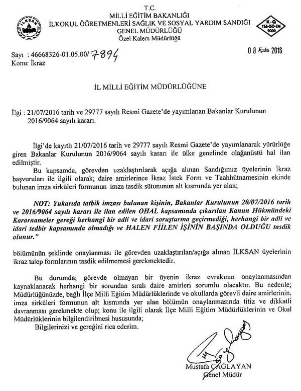 İlksan'dan ikraz uyarısı