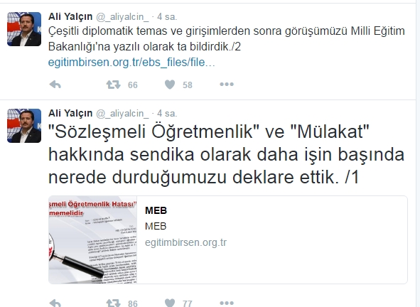 EBS Genel Başkanı Ali Yalçın'dan Mülakat Açıklaması