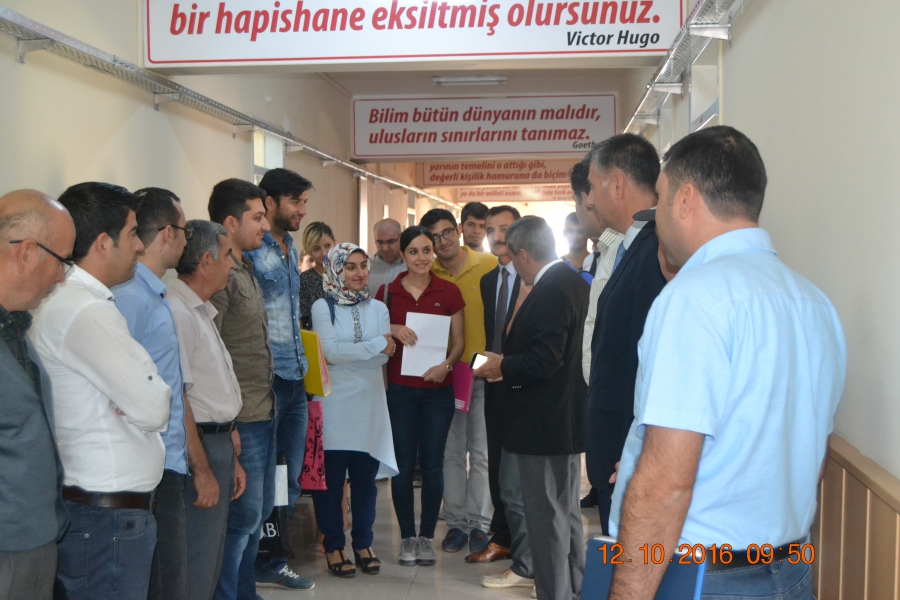 Yakup SARI,  yeni atanan sözleşmeli öğretmenlerle buluştu