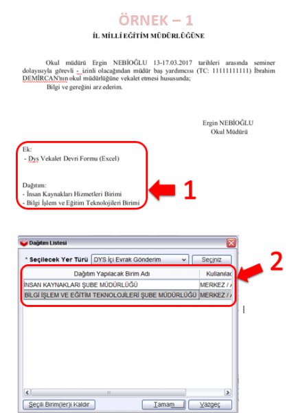 DYS´de Dağıtımlı Yazı Yazarken Dikkat Edilecek Hususlar