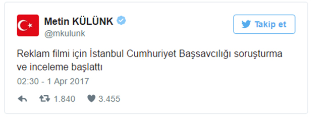 Ülker'in darbeyi çağrıştıran reklam filmine büyük tepki