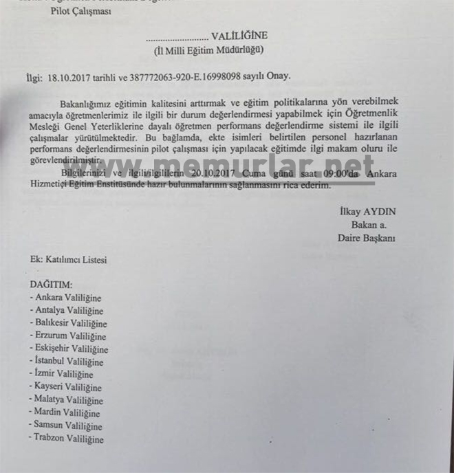 Öğretmen performans sistemine start verildi