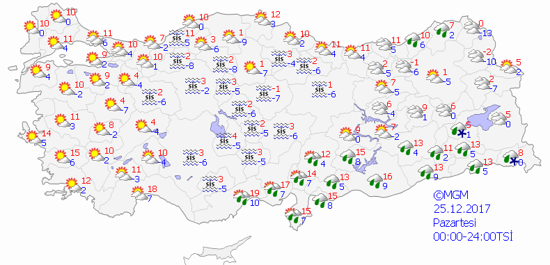 Yarın  kar yağışı bekleniyor. Kar yağışı olacak iller