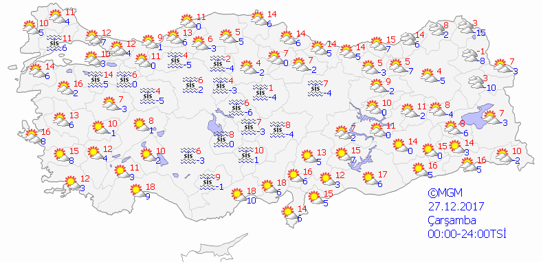 Yarın  kar yağışı bekleniyor. Kar yağışı olacak iller