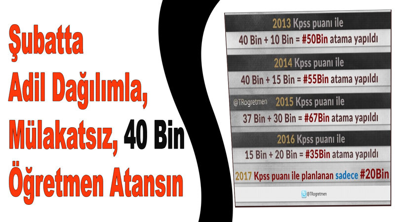 &quot;Ahenkli&quot; 40 Bin Öğretmen Ataması Talebi Gündeme Oturdu
