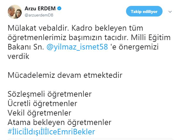 &quot;Öğretmen Atamalarında Mülakat Mağduriyete Yol Açıyor&quot;