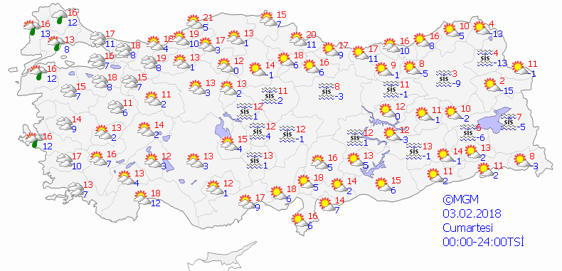 Pazar gününe kadar yağış yok-Haritalı