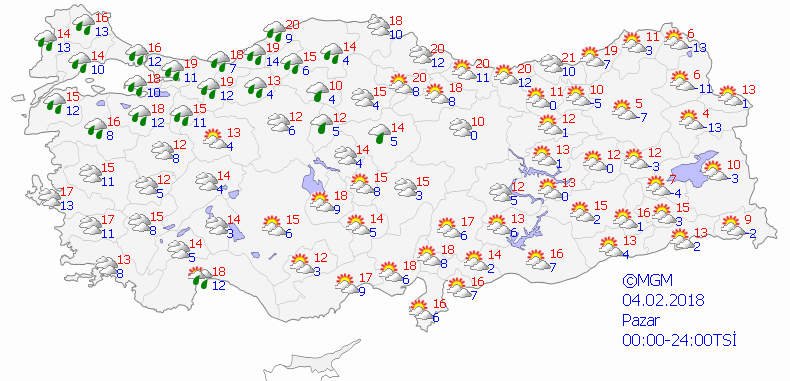 Pazar gününe kadar yağış yok-Haritalı