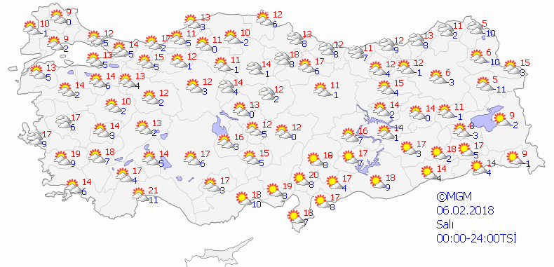 Pazar gününe kadar yağış yok-Haritalı