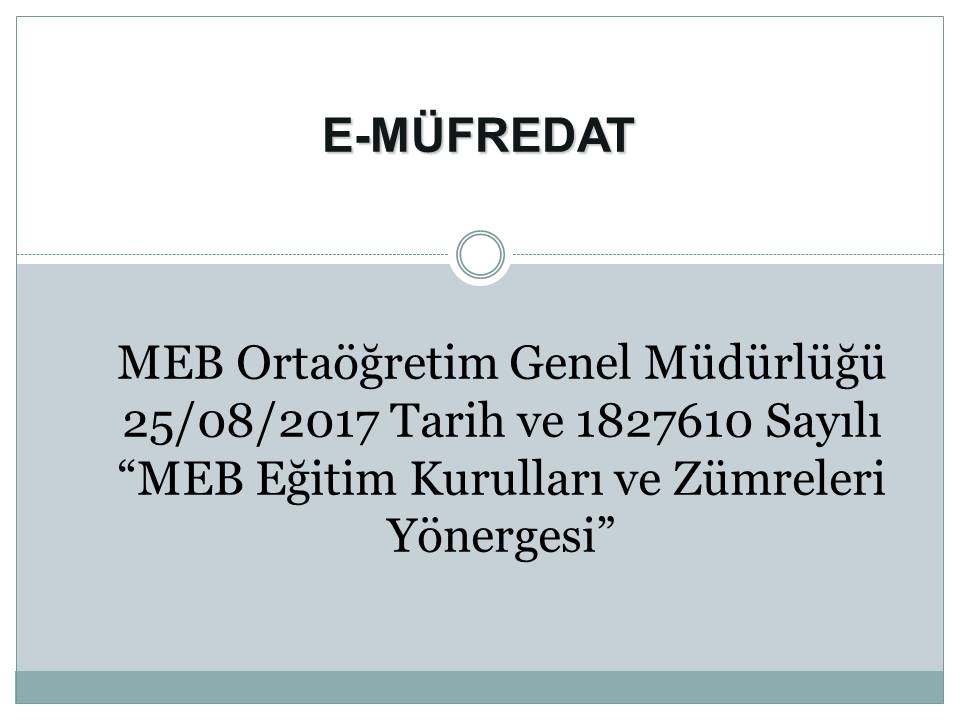e-Müfredat Nedir? MEBBİS Öğretmen Girişi Nasıl Yapılır?