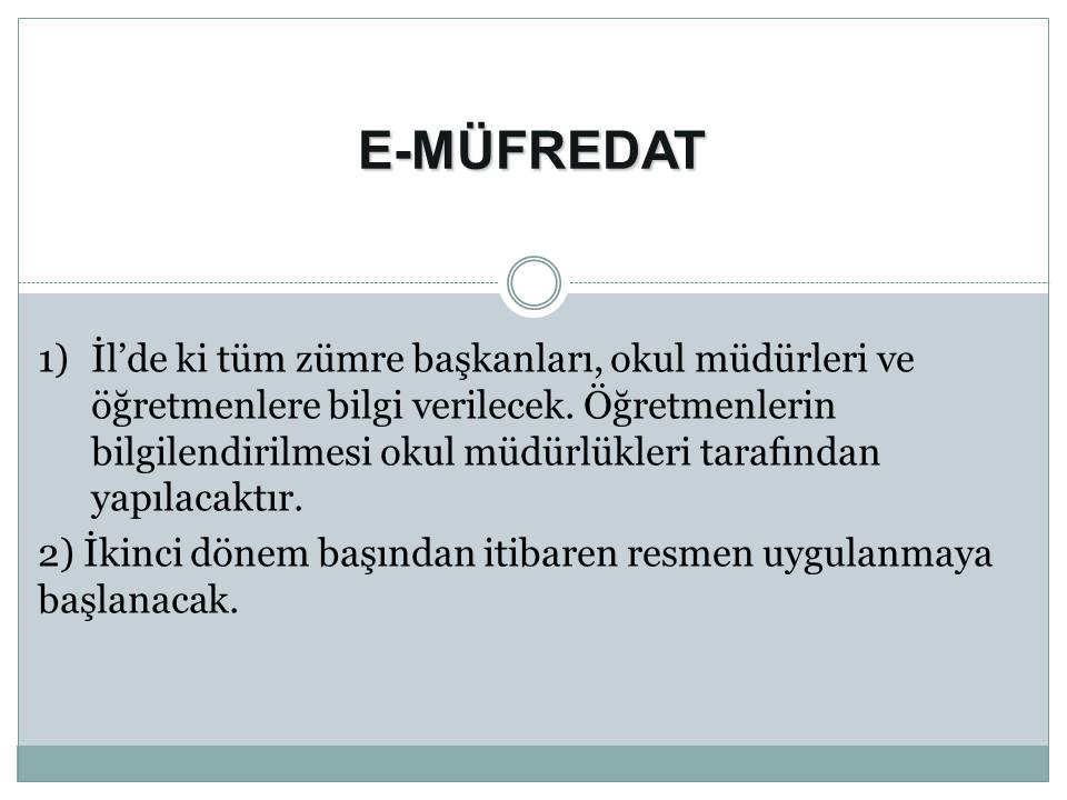 e-Müfredat Nedir? MEBBİS Öğretmen Girişi Nasıl Yapılır?