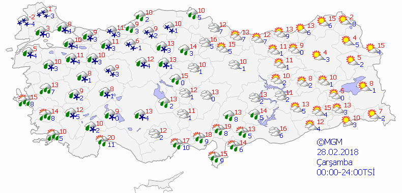 Kar yağışı geliyor- Haritalı