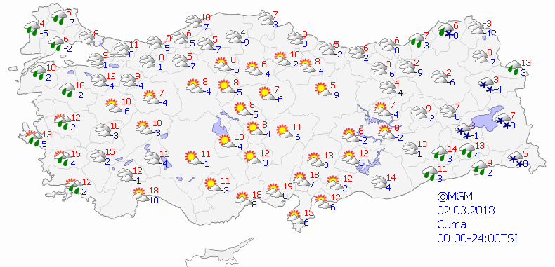 Yoğun kar yağışı Türkiye'yi etkisi altına alacak. Kar yağışı olan iller