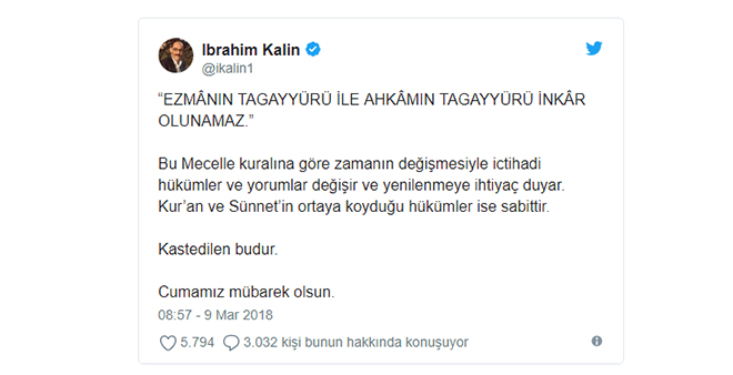 İbrahim Kalın'dan 'güncelleme' açıklaması