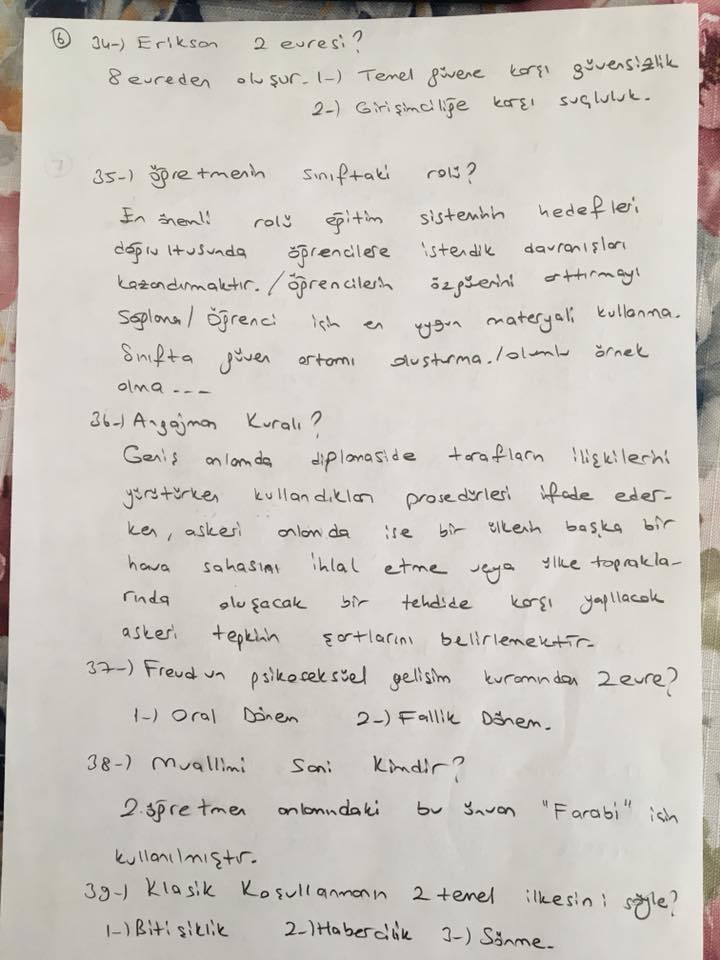 Sözleşmeli Öğretmen Atamaları Mülakatında Sorulan Sorular-2018