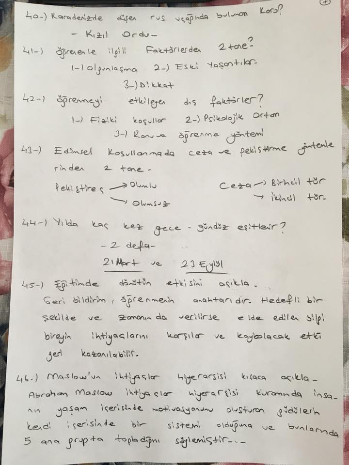 Sözleşmeli Öğretmen Atamaları Mülakatında Sorulan Sorular-2018