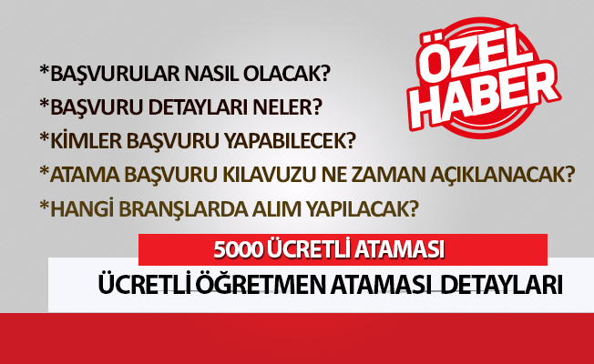 Ücretli Öğretmen Atama Takvimi Ve Başvuruları Ne Zaman Yayımlanacak?