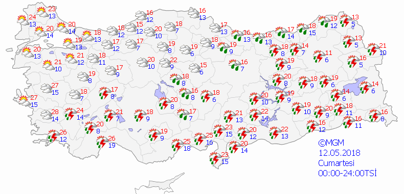 Meteoroloji'den bazı iller için şiddetli yağış uyarısı-Haritalı