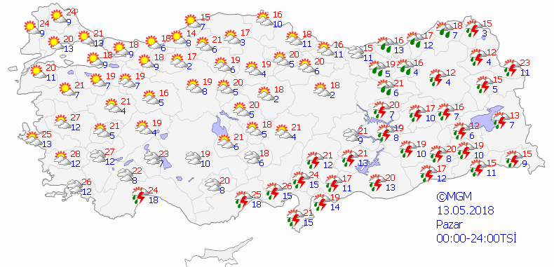 Meteoroloji'den bazı iller için şiddetli yağış uyarısı-Haritalı