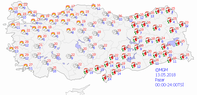 Meteoroloji'den şiddetli yağış uyarısı-Haritalı