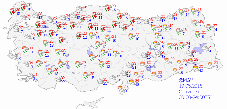 Sıcaklıklar artmaya devam ediyor-Haritalı
