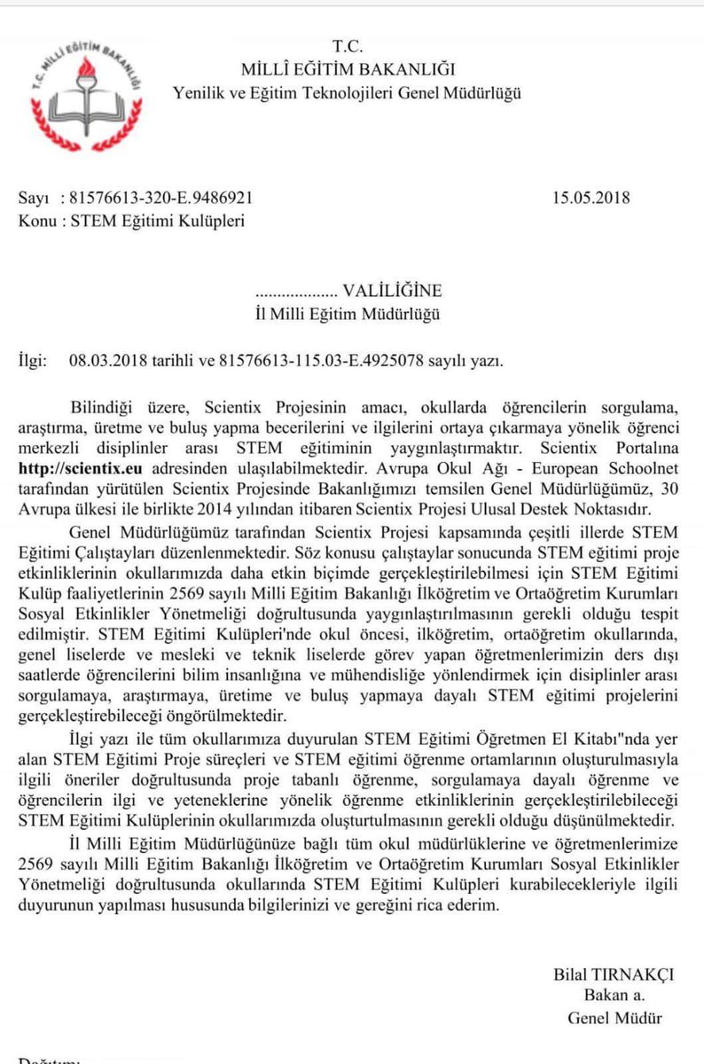 Tüm Okullarda STEM Eğitimi Kulüpleri Açılabilecek