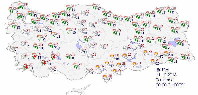 Meteoroloji'den kuvvetli yağış uyarısı - Haritalı