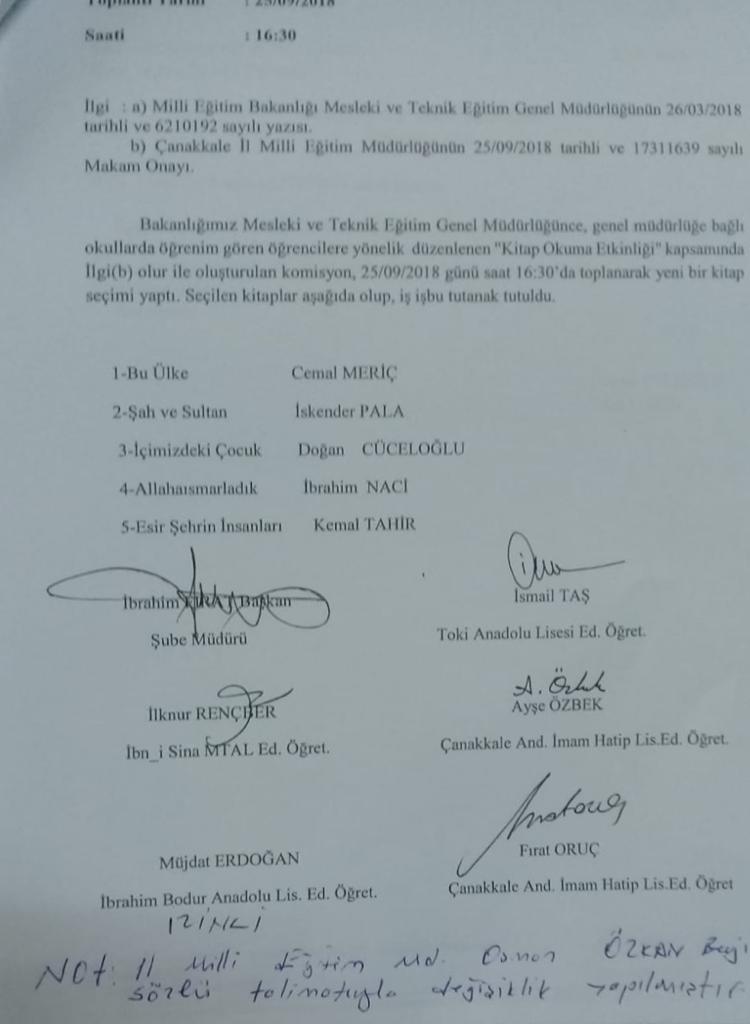 MİLLİ EĞİTİM BAKANI ZİYA SELÇUK’A  CAHİT ZARİFOĞLU ÜZERİNDEN OPERASYON ÇEKİLDİ